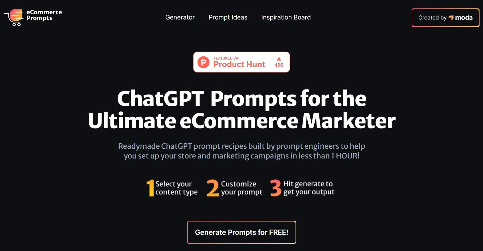 ECommerce Prompt Generator 