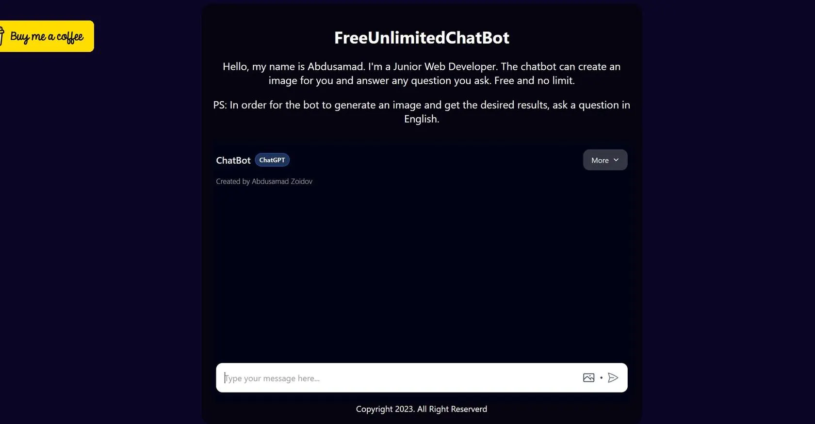 Free Unlimited Chat Bot