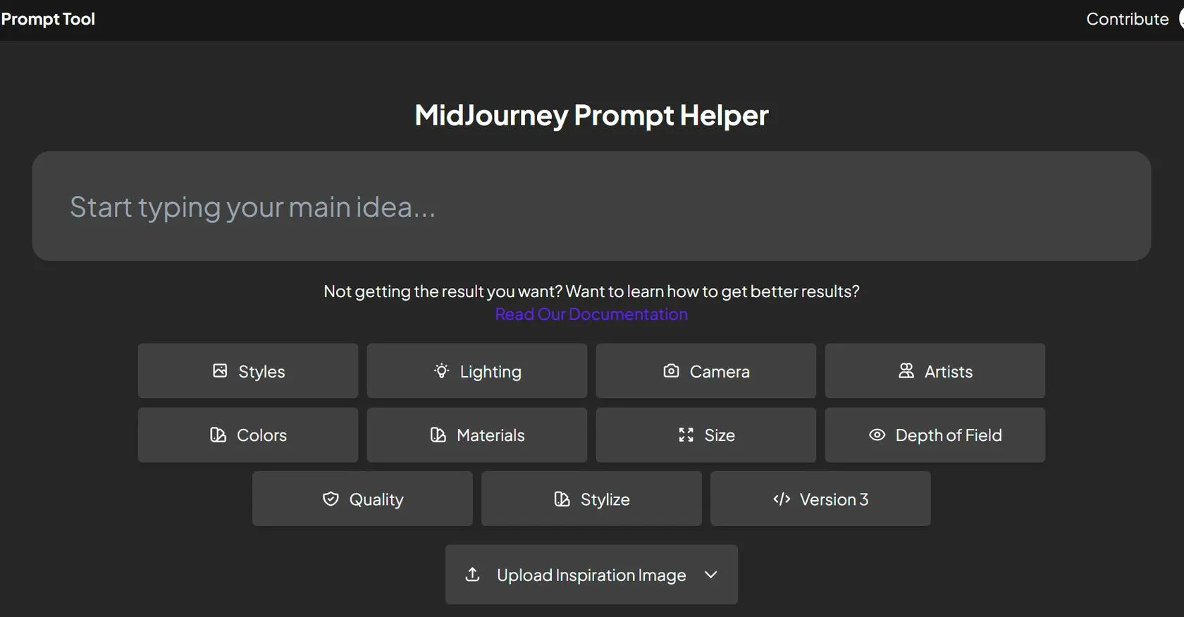 MidJourney Prompt Helper 