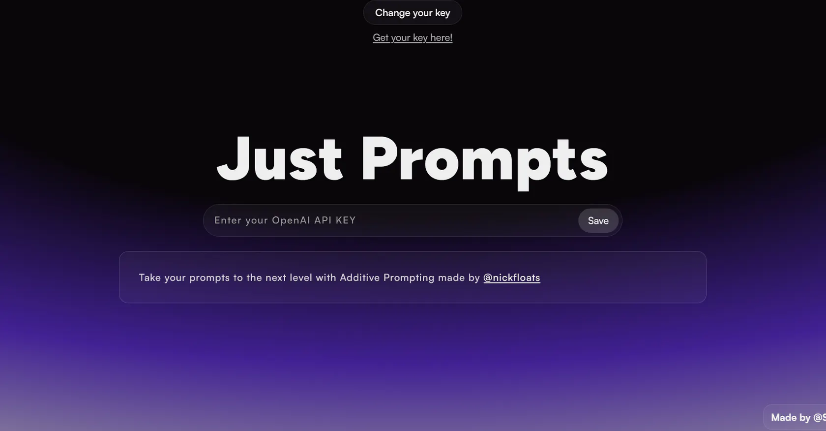 Just Prompts 