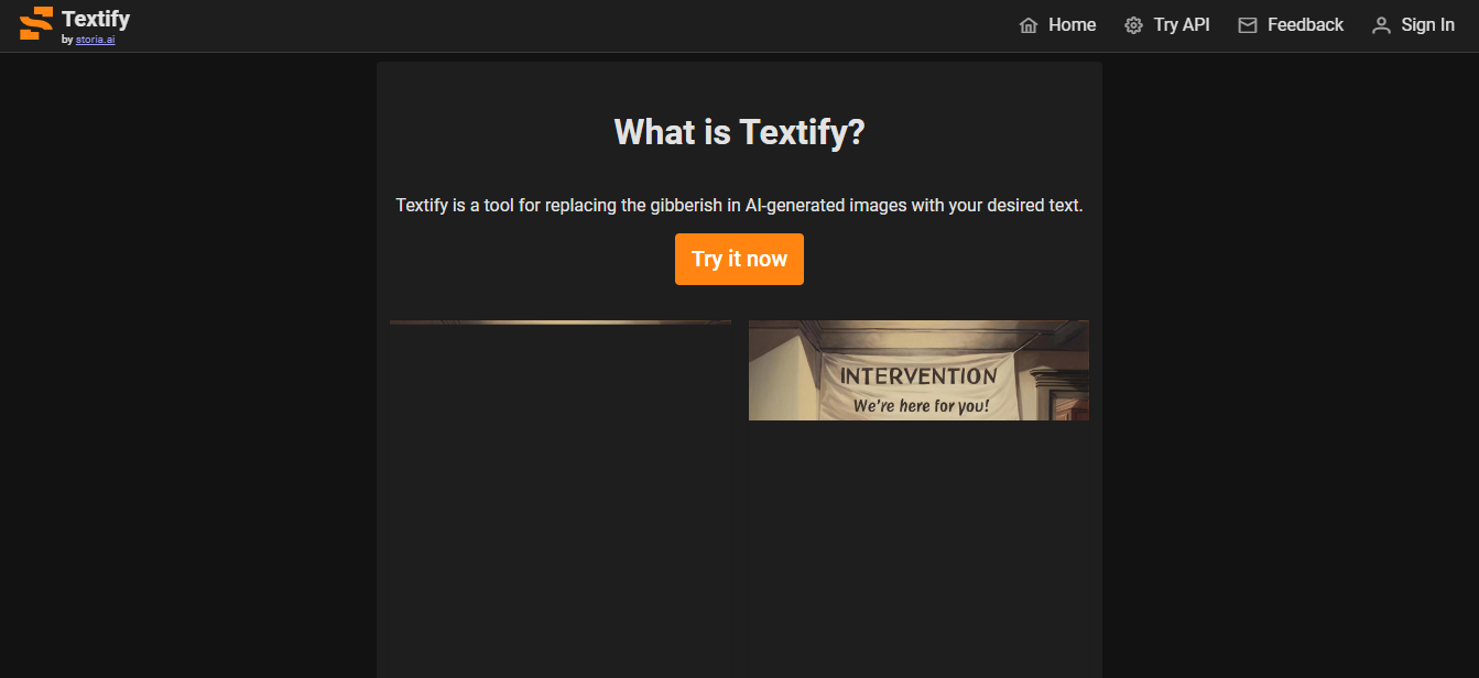 Storia Textify 