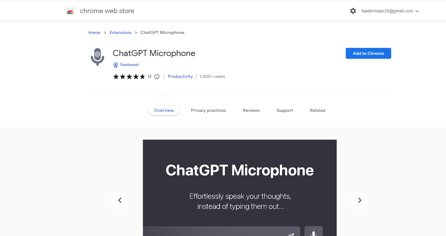 ChatGPT Microphone