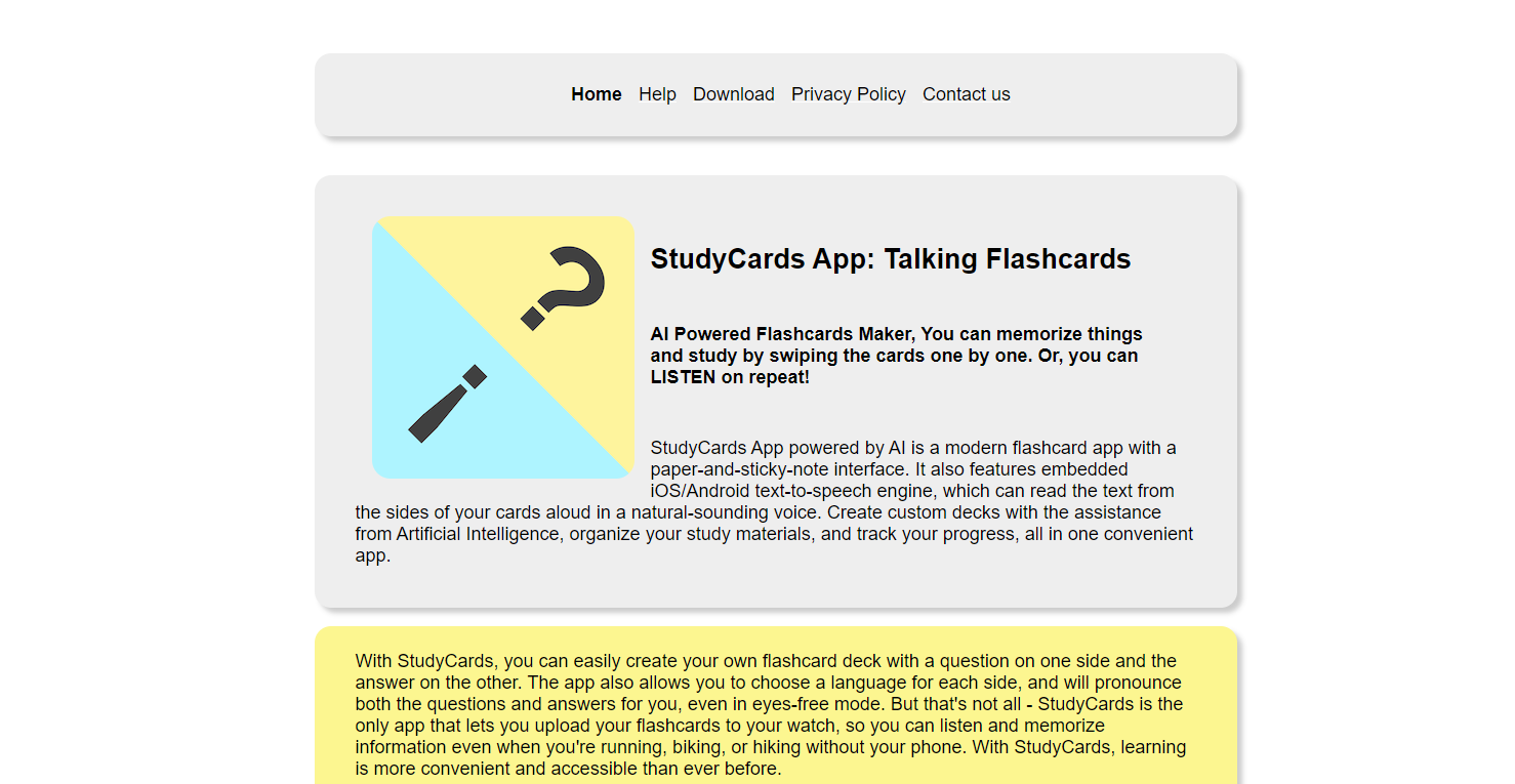 StudyCards App