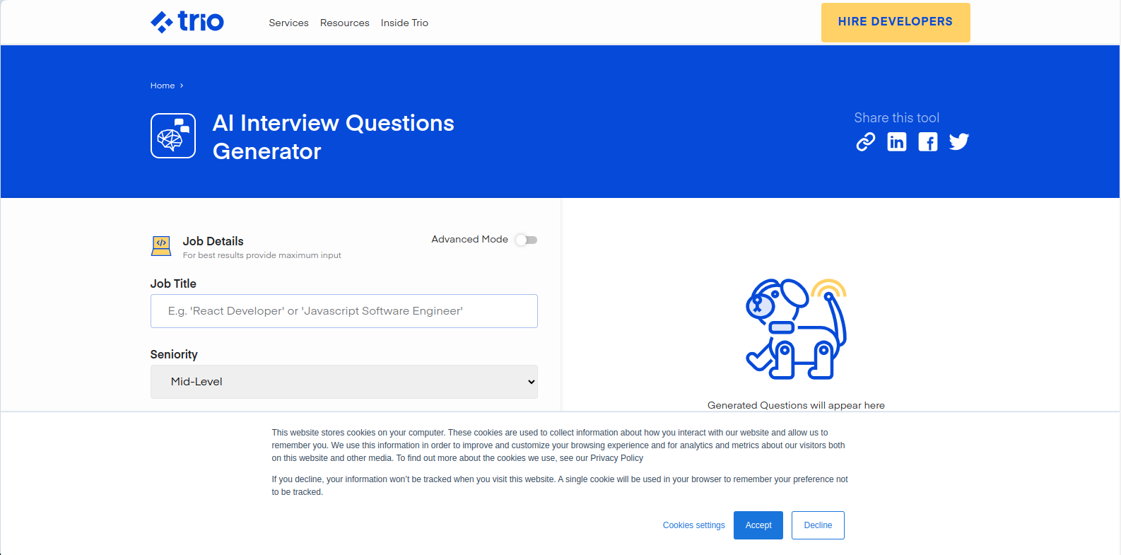 AI Interview Question Generator