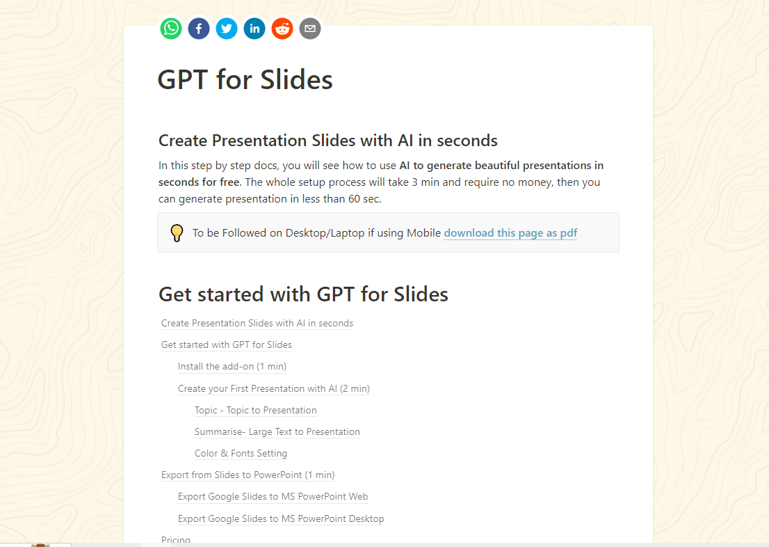 GPTforSlides 