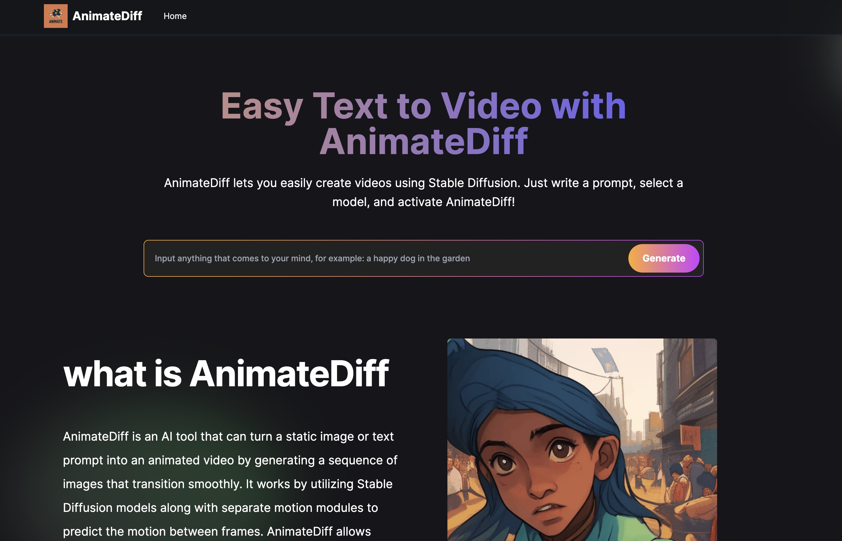 Animatediff Web Online