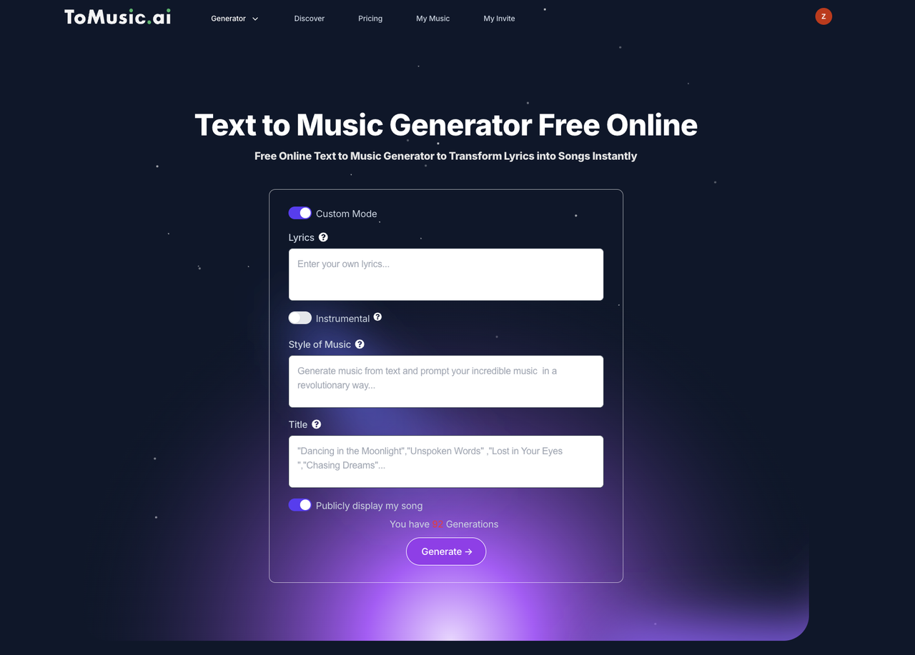 ToMusic.ai