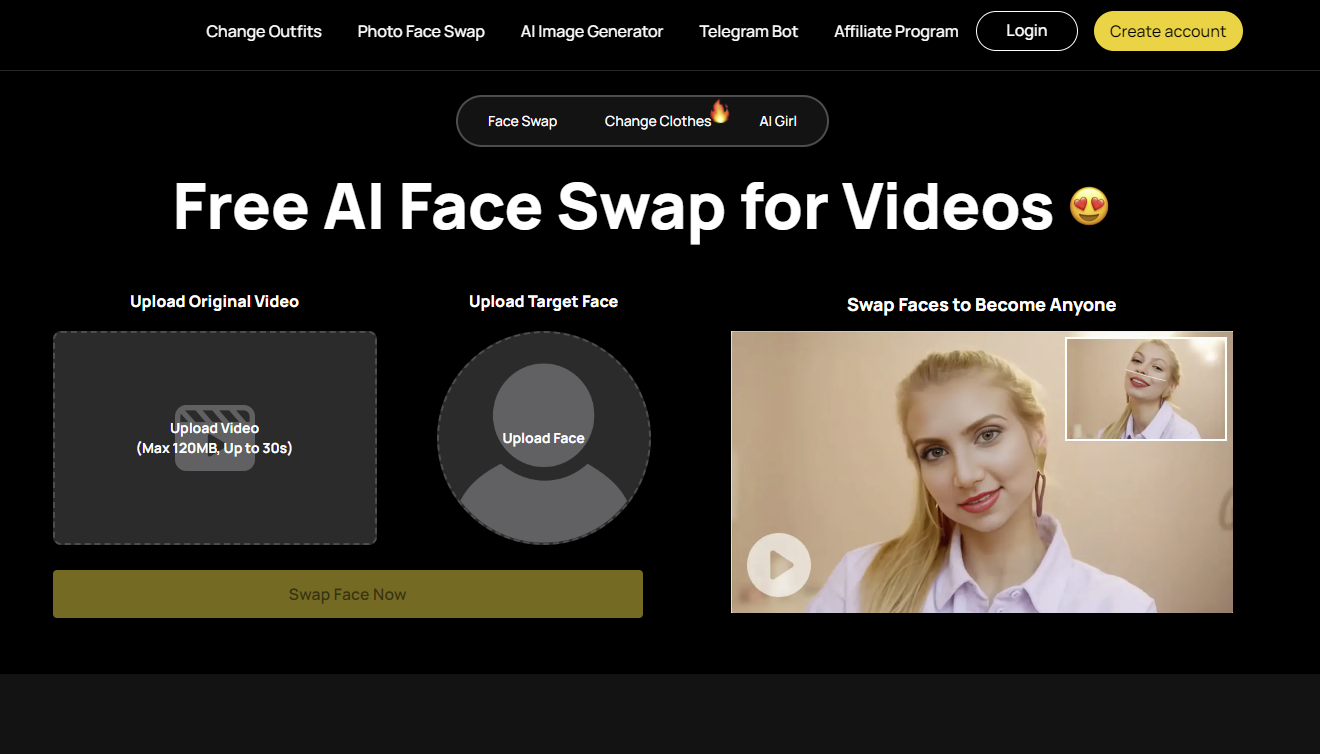 Free AI Face Swap for Videos 
