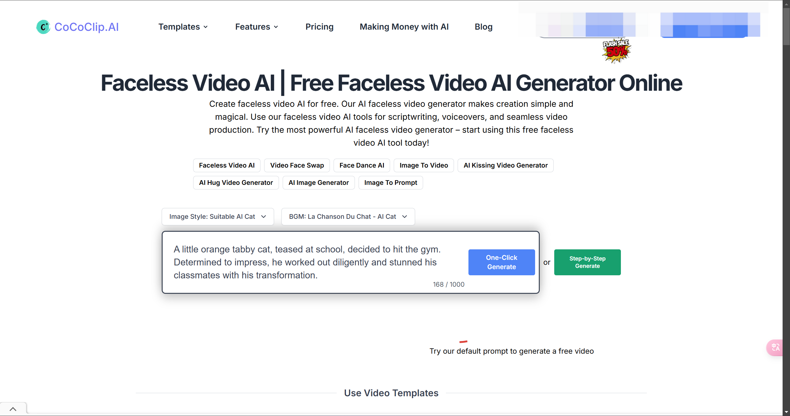 Faceless Video AI Generator Online 