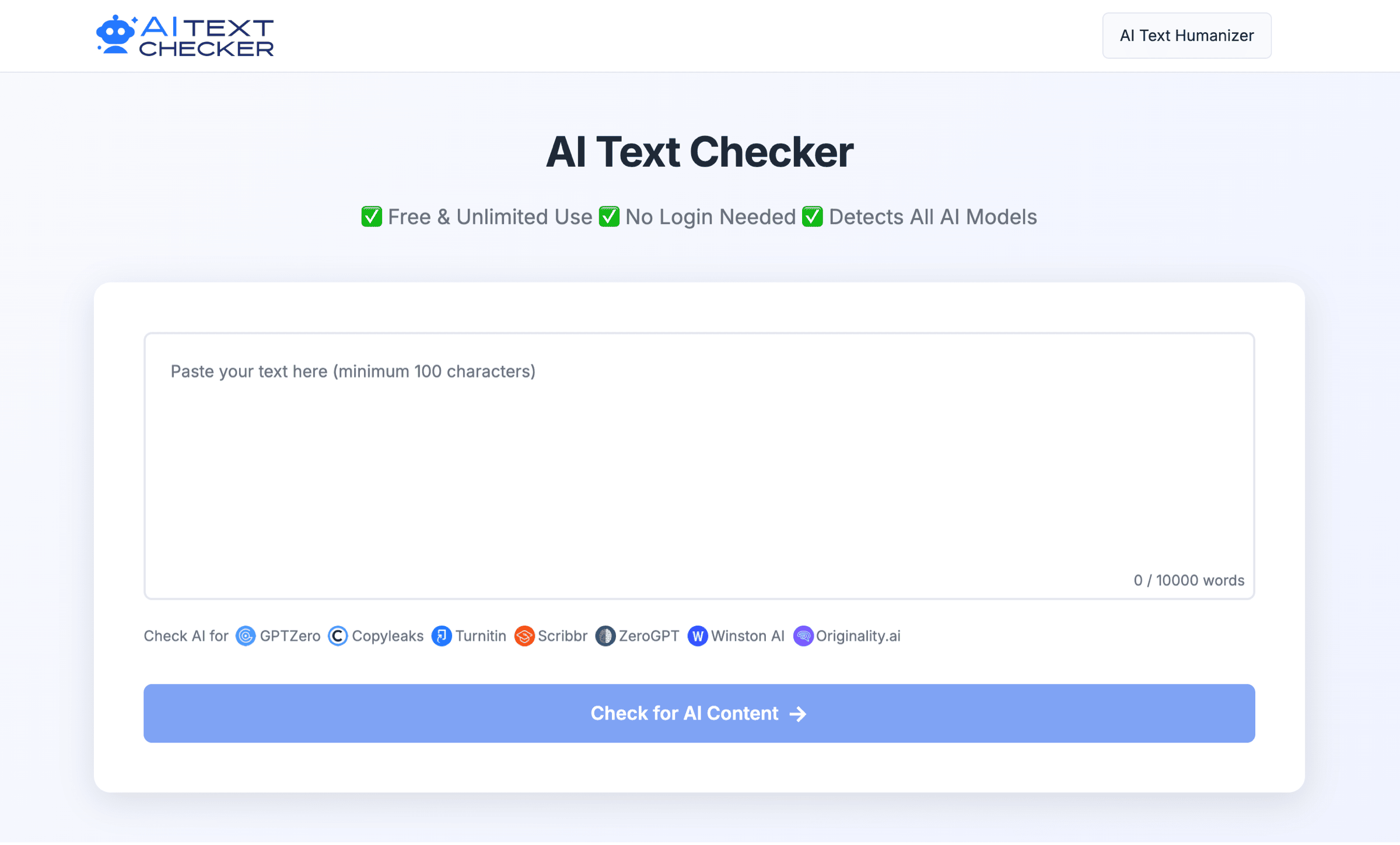 AI Text Checker