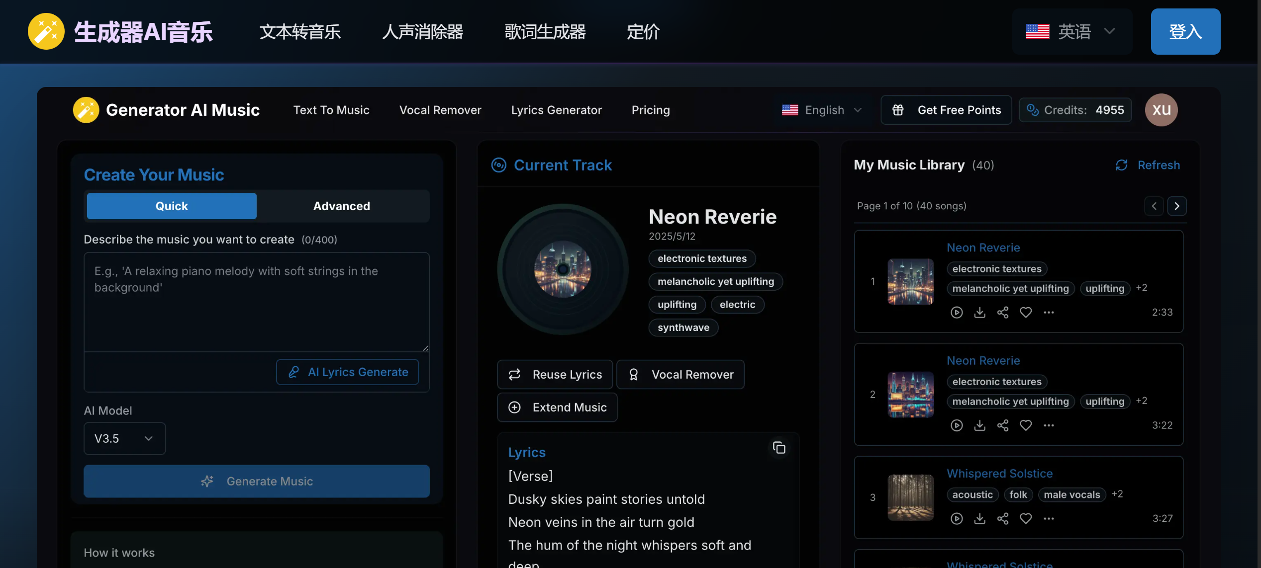 Generator AI Music Free Online
